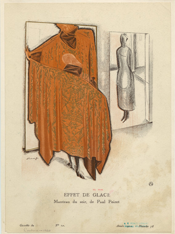 Effet de glace : Manteau du soir, de Paul Poiret