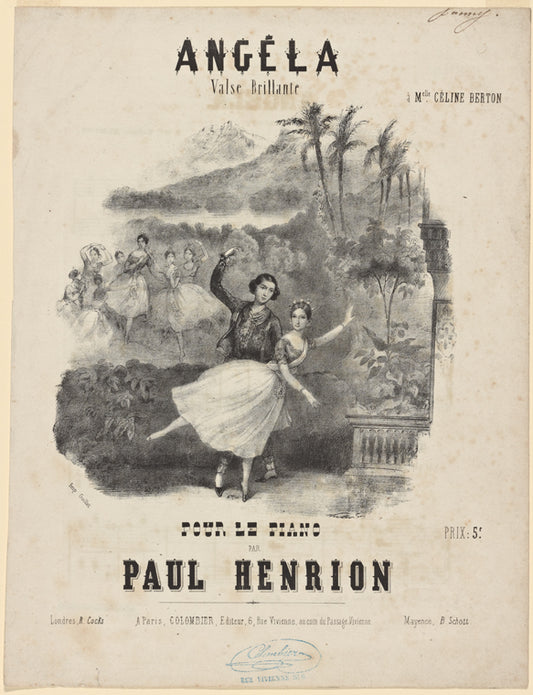 Angela: Valse brillante pour le piano par Paul Henrion