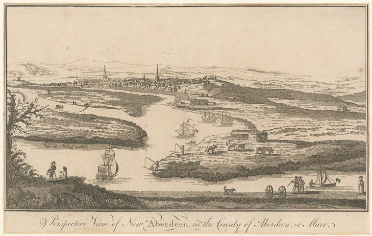 Perspective view of New Aberdeen, in the County of Aberdeen, or Marr.