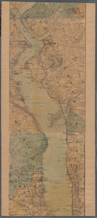 Lloyd's Topographical map of the Hudson River: from the head of navigation at Troy to its confluence with the ocean at Sandy Hook