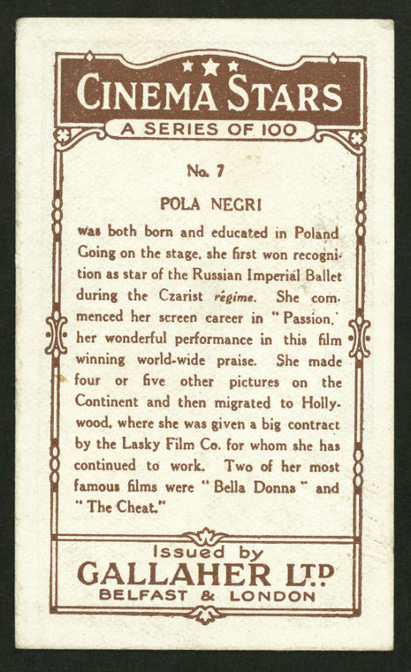Pola Negri.