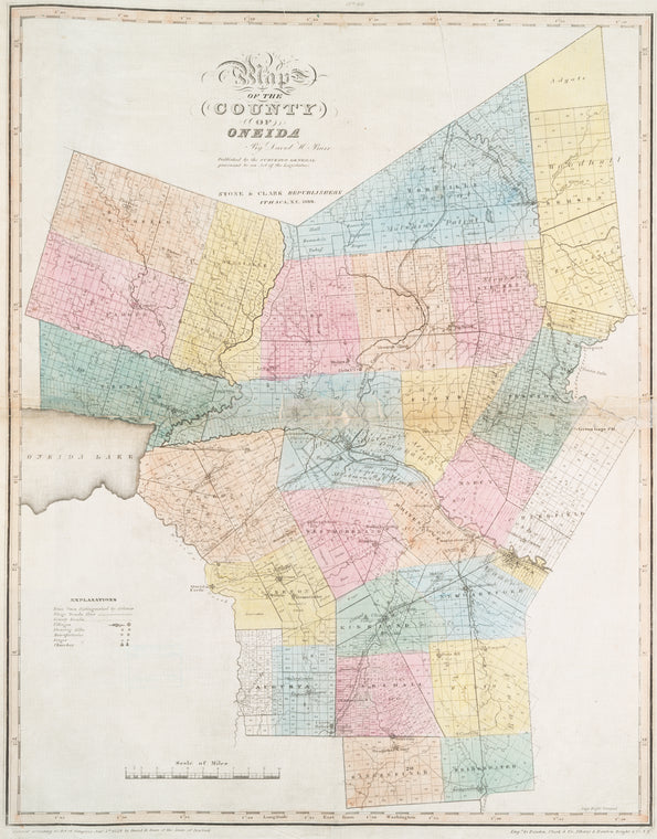 Map of the county of Oneida