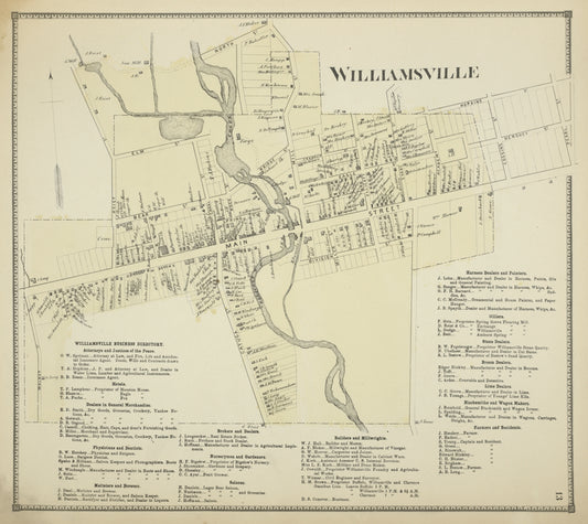 Williamsville [Village]; Williamsville Business Directory.