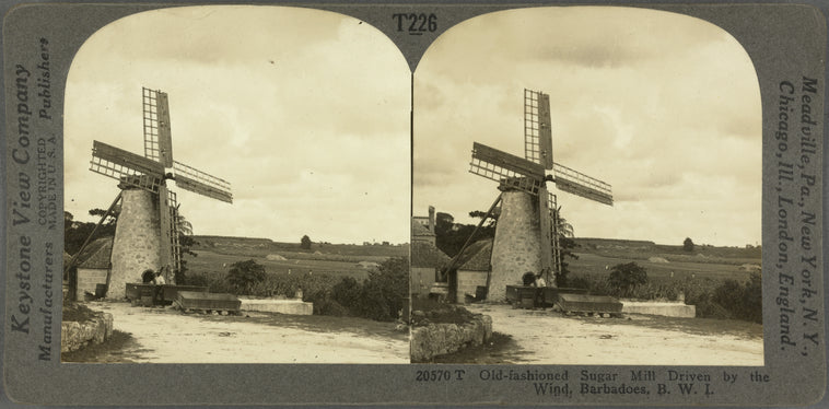 Old-fashioned Sugar Mill Driven by the Wind, Barbadoes, B. W. I.