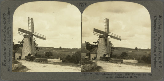 Old-fashioned Sugar Mill Driven by the Wind, Barbadoes, B. W. I.