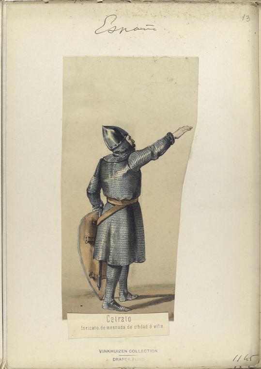 Cetrato, loricato, de mesnada de cibdad ó villa.  ([Año] 1145)