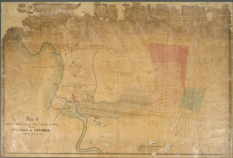 Map of 465 valuable building lots in the village of Astoria, Long Isla ...