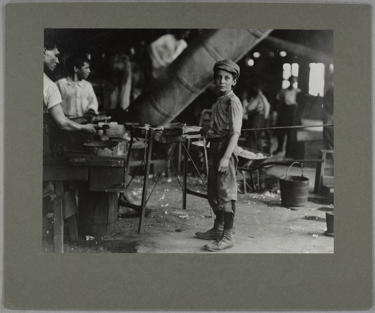Small wonder that this "carrying-in" boy gets very tired..., June 1911