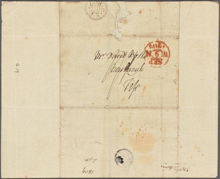 Autograph letter signed to David Booth, 6 September 1809