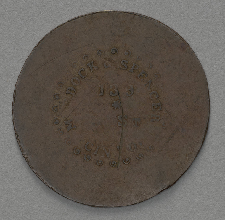 Civil War token issued to US Colored Infantry, 25-cents