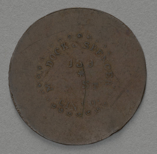 Civil War token issued to US Colored Infantry, 25-cents