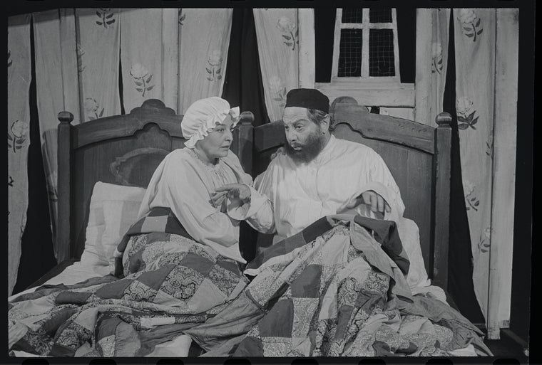 Dolores Wilson and Luther Adler in the touring stage production Fiddler on the Roof
