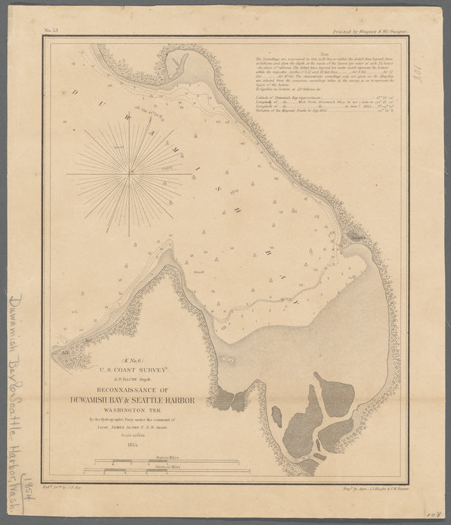 Reconnaissance of Duwamish Bay & Seattle Harbor, Washington Ter.