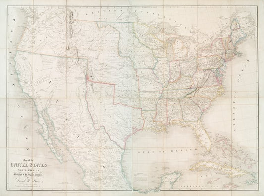 Map of the United States of North America : with parts of the adjacent countries