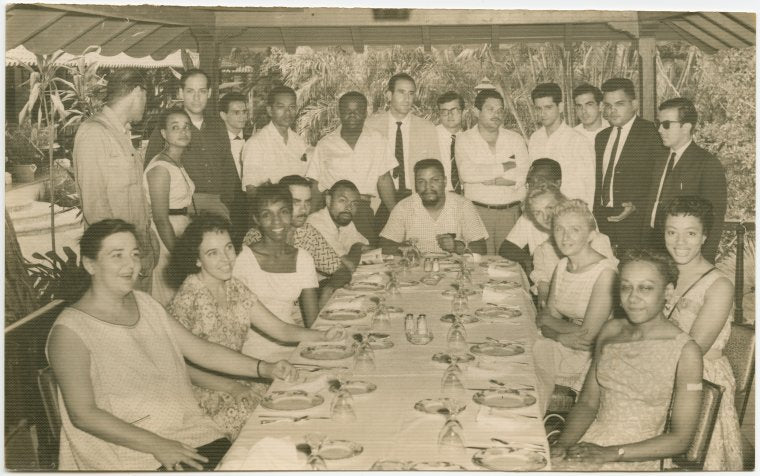 Gathering of African American and Cuban intellectuals in Havana, Cuba