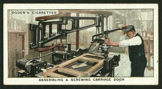 Assembling and screwing carriage door.