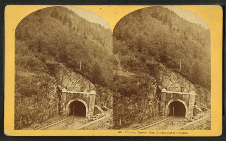 Hoosac Tunnel, east portal and mountain.