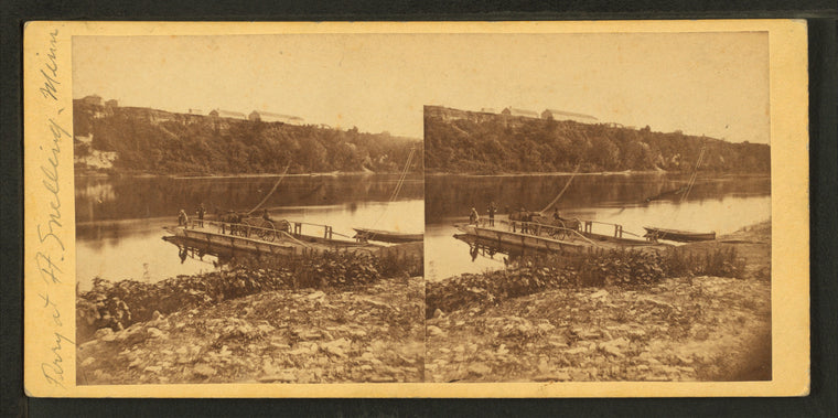 Ferry at Fort Snelling.