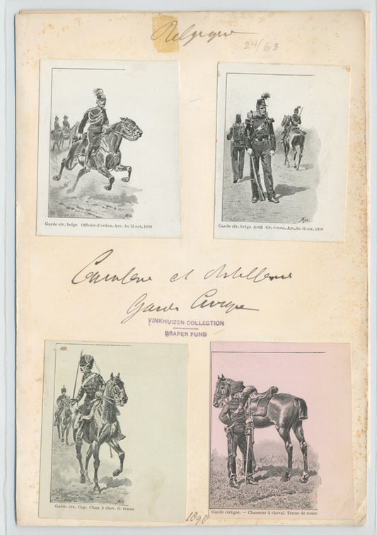 Chasseurs et Artilleurs. Garde Civique. 1898