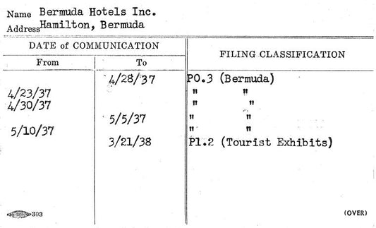 Bermuda Hotels Inc.,