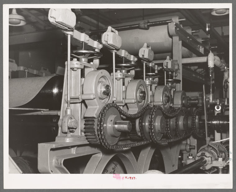 Pattern of fiberboard machine. Forest Products laboratory, Madison, Wisconsin