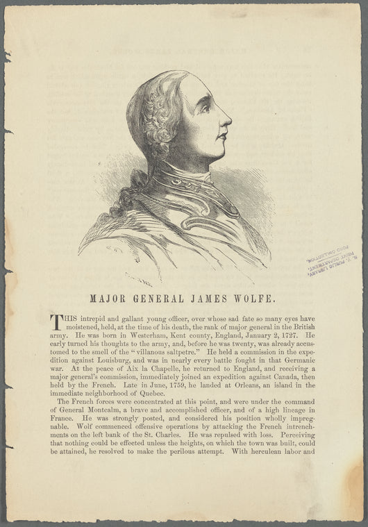 Major General James Wolfe