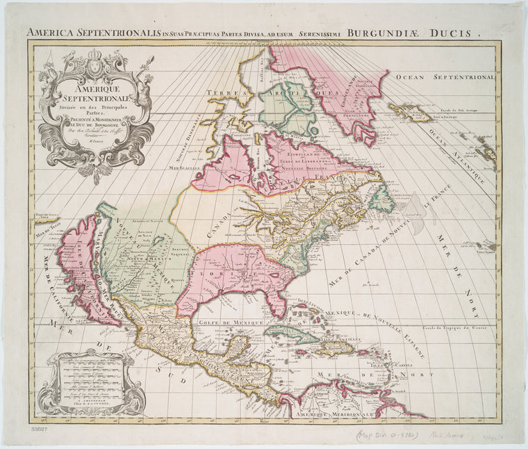 Amerique septentrionale divisée en ses principale parties.