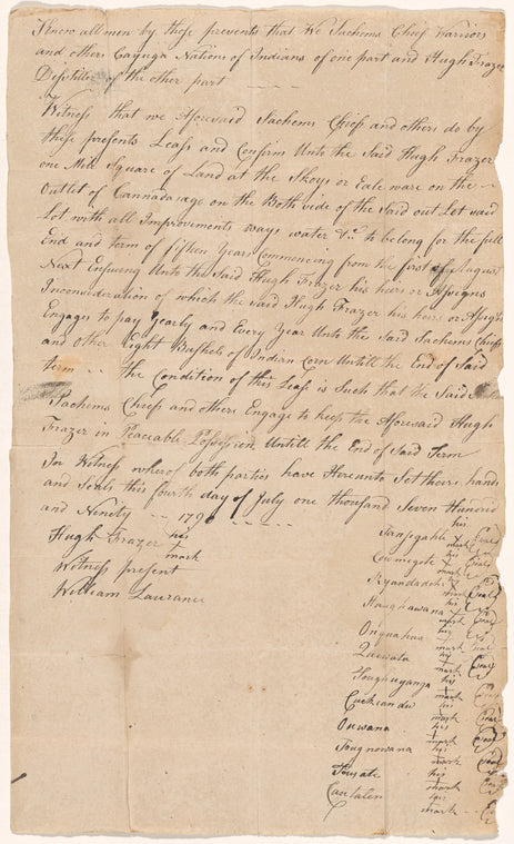 Land claims on Cayuga Reservation
