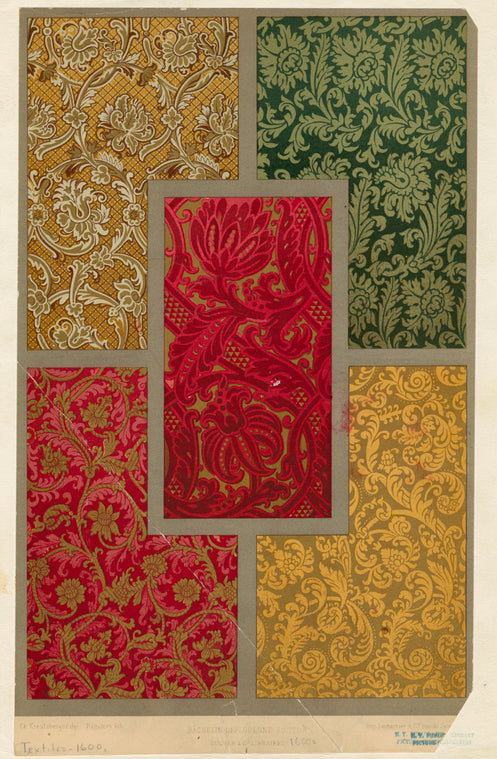 Textile designs, 17th century