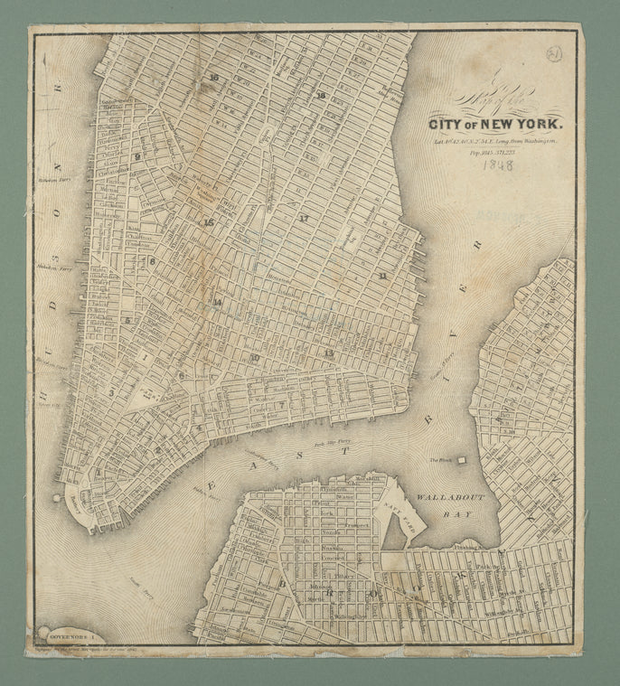 Map of the city of New York.