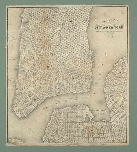 Map of the city of New York.