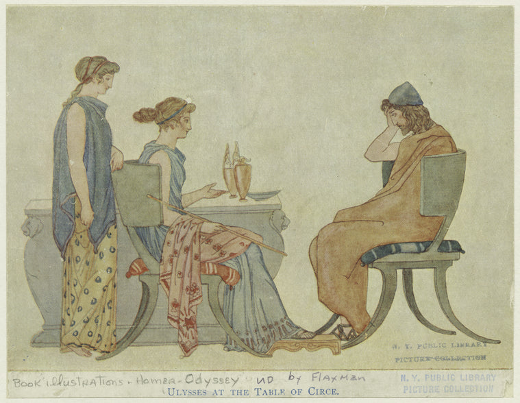 Ulysses at the table of Circe