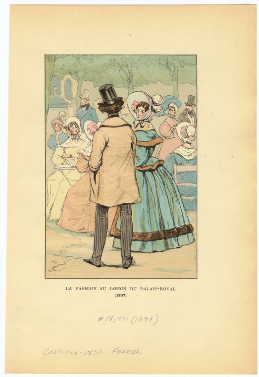 La fashion au jardin du Palais-Royal (1837)