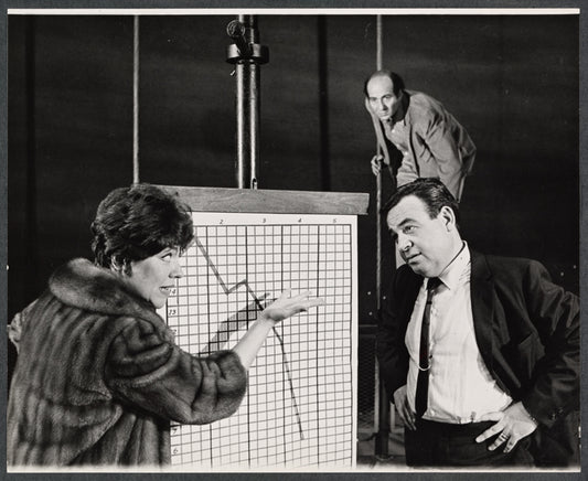 Dorothy Loudon, Tom Bosley and Herb Edelman [background] from the touring stage production Luv