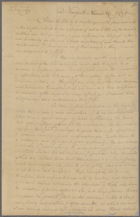 Letter to John Jay