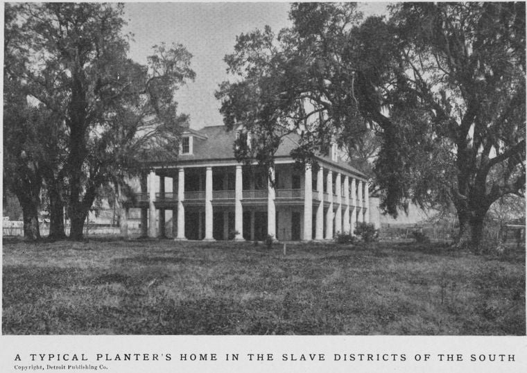 A typical planter's home in the slave districts of the south.