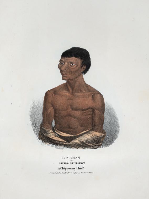 Na-mas or the Little Sturgeon, a Chippeway Chief.