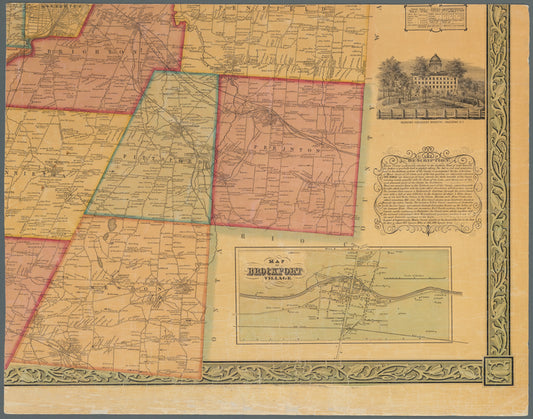 Map of Monroe County, New York