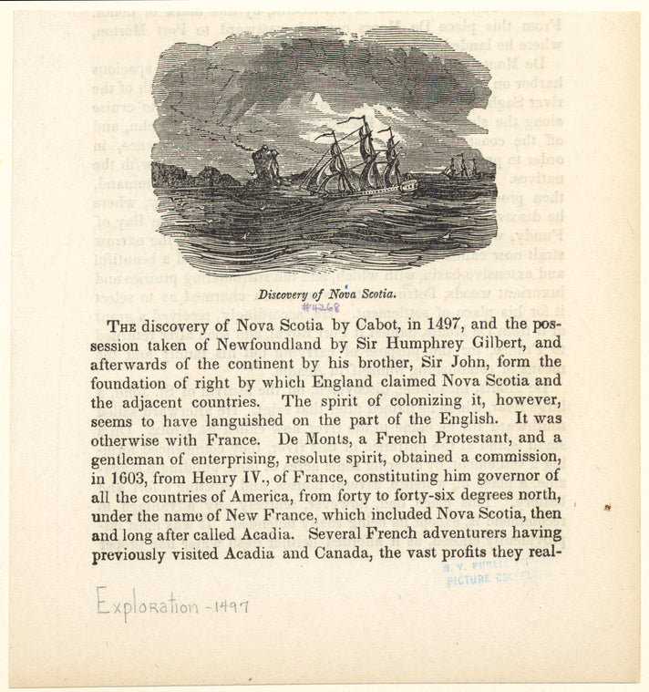 Discovery of Nova Scotia