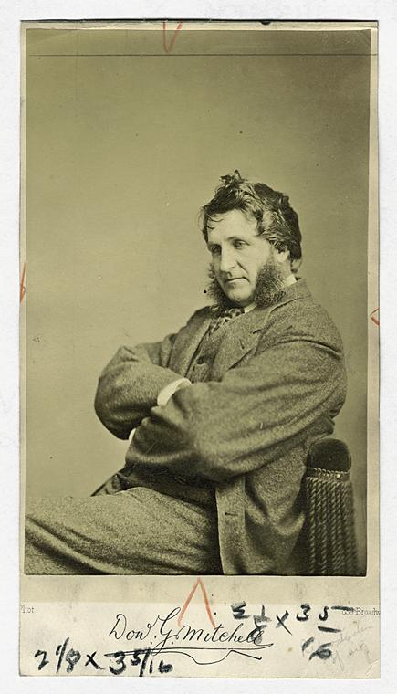 Donald Grant Mitchell, "Ik Marvel," 1822-1908 from a photograph about 1880