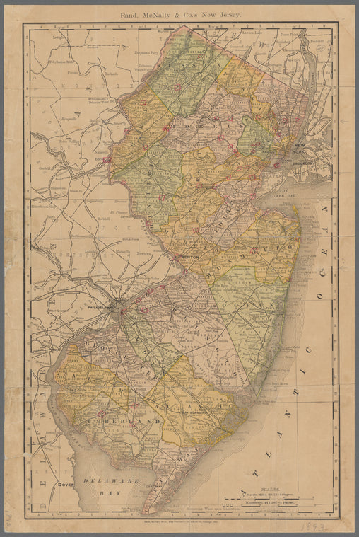 Rand, McNally & Co.'s New Jersey