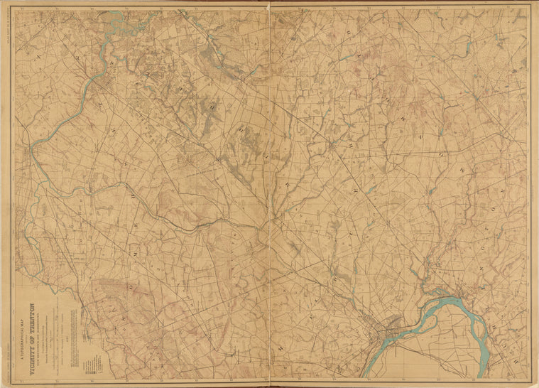 New Jersey, Double Page Sheet No. 8 [Map of Trenton]