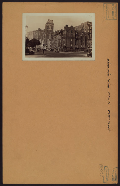 Manhattan: Riverside Drive - 79th Street
