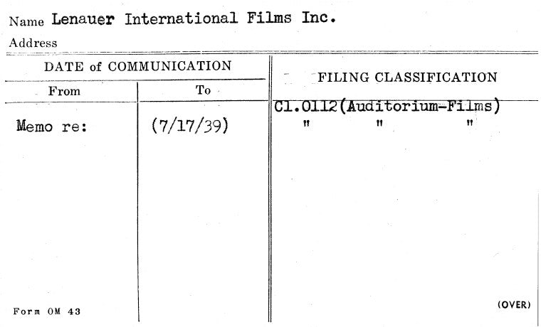 Lenauer International Films Inc.