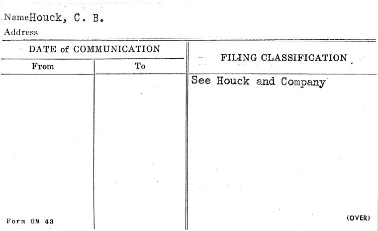 Houck, C.B.