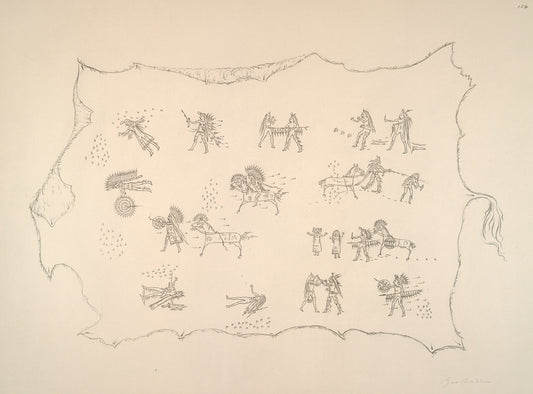 Mandan. Facsimile of a Mandan robe exhibited in the Author's American Indian Collection