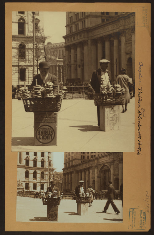 Occupations - Peddlers - Food - Refreshment vendors - Pretzels.