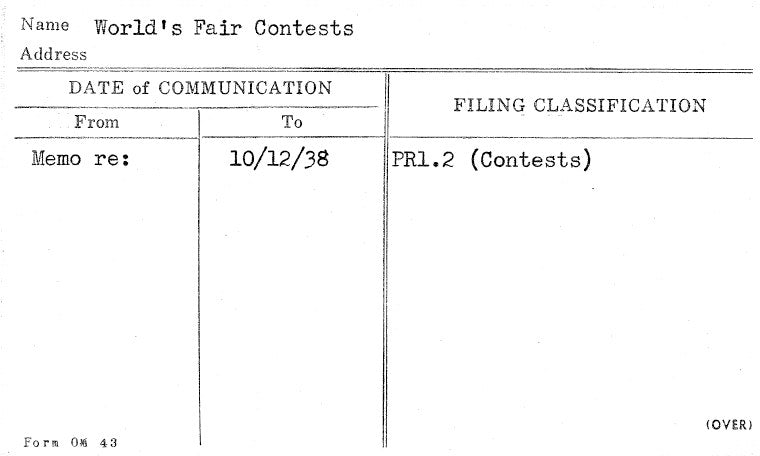World's Fair Contests
