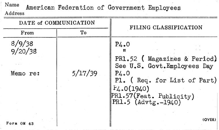 American Federation of Government Employees