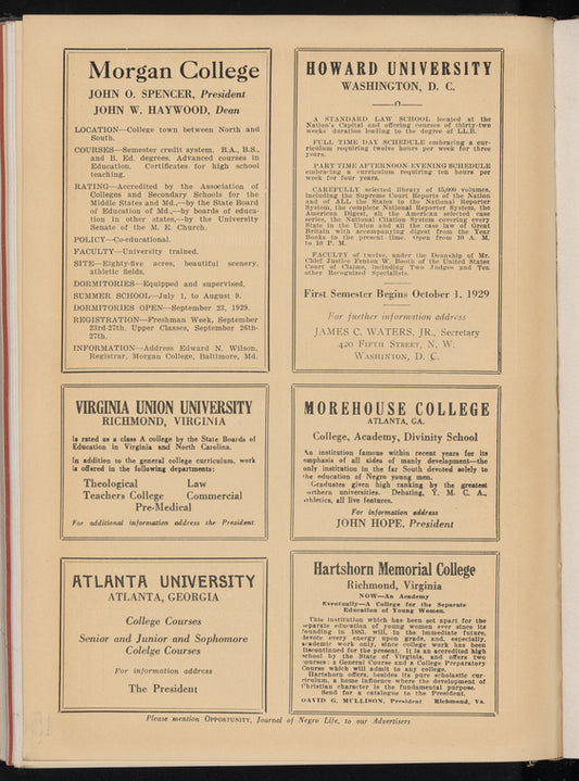 Opportunity: journal of Negro life